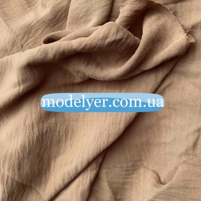 Ткань Американский креп (кофейный)